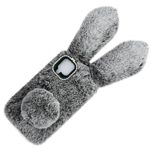 ROMANSENTIAL A42 5G Phone Case Dark Grey Plush TPU 1 Piece