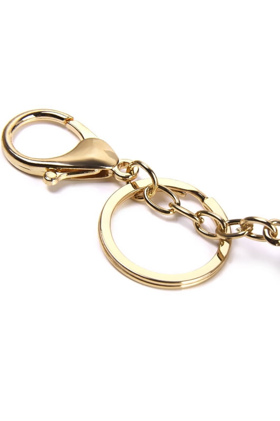 Rhinestone Elephant Keychain for Bags or Keys Hanging Zinc Alloy Multi Color 5x6cm