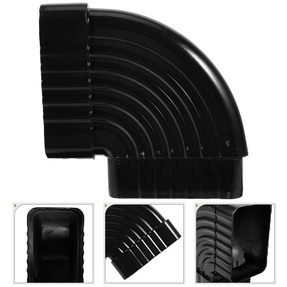 WHAMVOX Right Angle Downspout Fitting Metal Rain Downspout Elbow Connector Rain Adapter