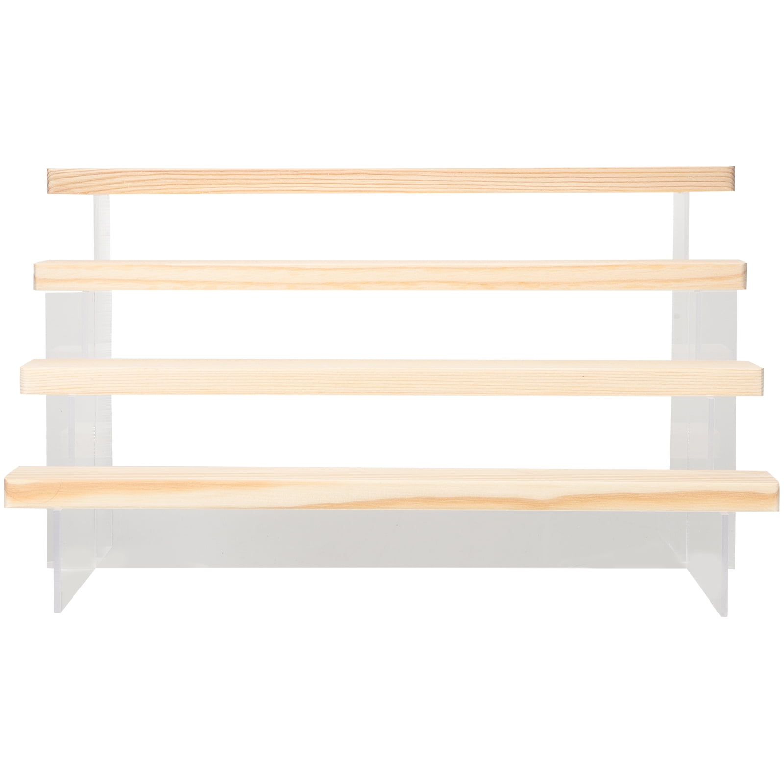 WHAMVOX Riser Solid Wood Storage Rack Practical Display Stand -tier ...