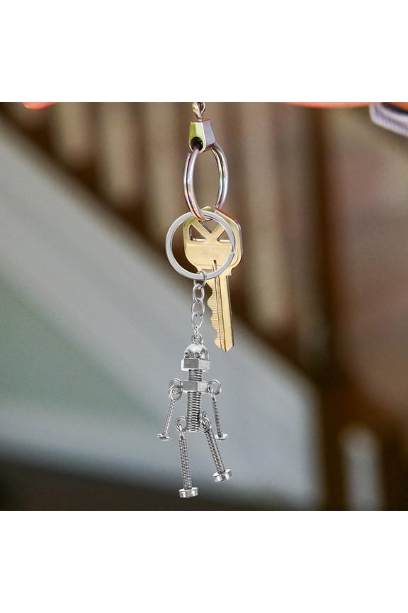 Robot Keychain Hanging Key Decorative Keychain 12.9x3cm
