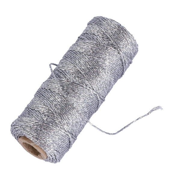 WHAMVOX Rope Laces Cotton Wedding Decorative Silver Thread