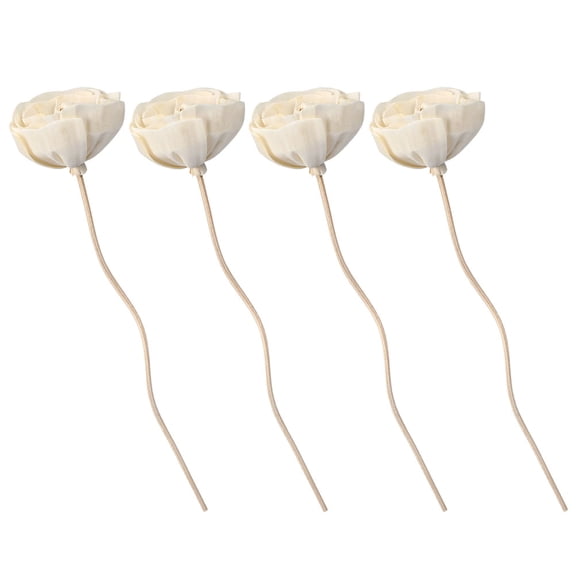 WHAMVOX Rose Scent Diffuser Paper for Home, Set of 4 Pith Papers, 8.7 x 1.8 x 1.8 Inches, Perfect Gift for Friends