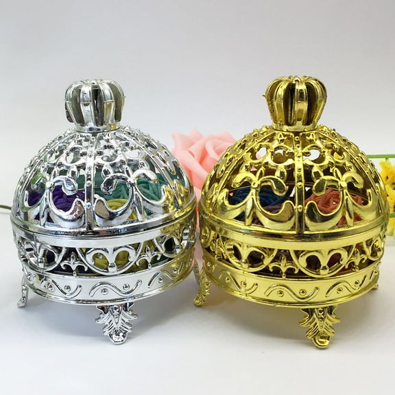DECORNIJIA Wedding Favor Boxes Crown Shape Silver PP 5Set for Party Planners