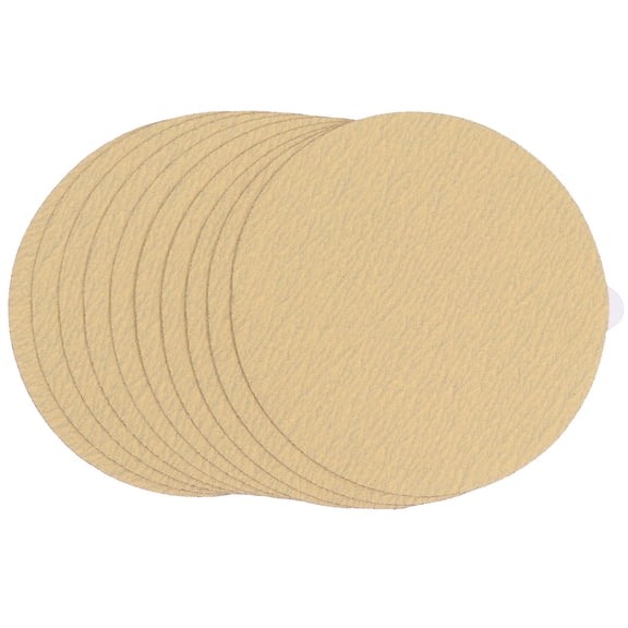 WHAMVOX Round Sandpapers for Sanding with Synthetic Material Yellow Color 10pcs Self Adhesive 120 Grits