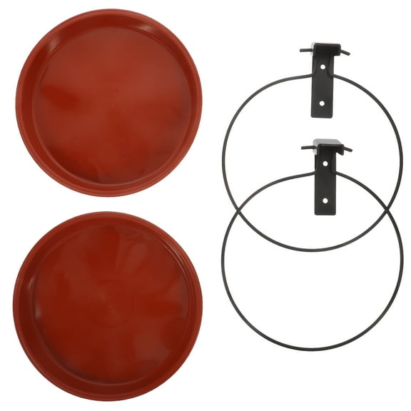 WHAMVOX Round Tray for Bird Feeder Plate Hummingbird Feeders Saucer with Red