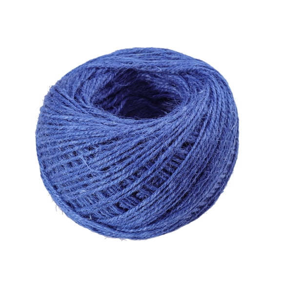 WHAMVOX Royal Blue Jute Twine String for Arts and Crafts DIY Projects Durable and Long Lasting Size 100 Feet