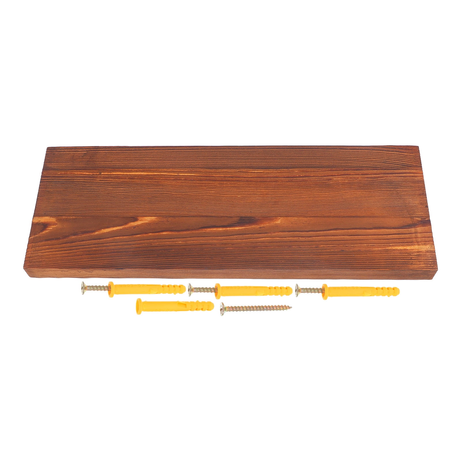 SKISUNO Floating Storage Shelves Modern Wood Organizer for Home Use in Brown 1Pcs