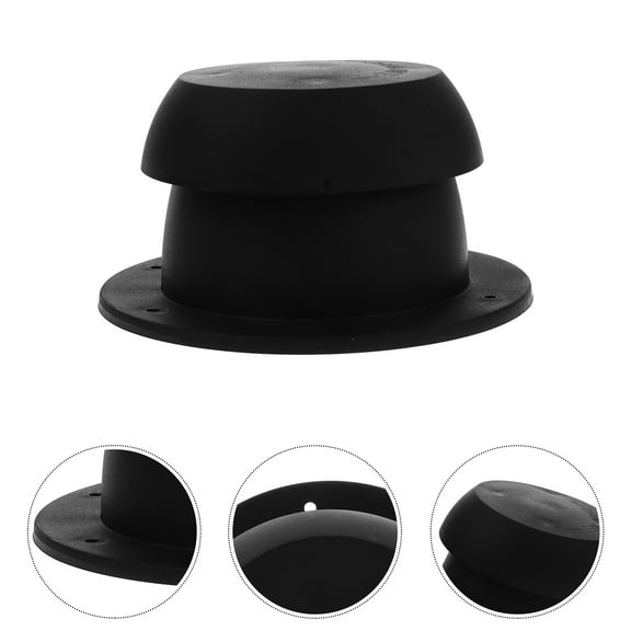 WHAMVOX Rv Roof Sewer Vent Cover Caps Exhaust Universal Inline Black