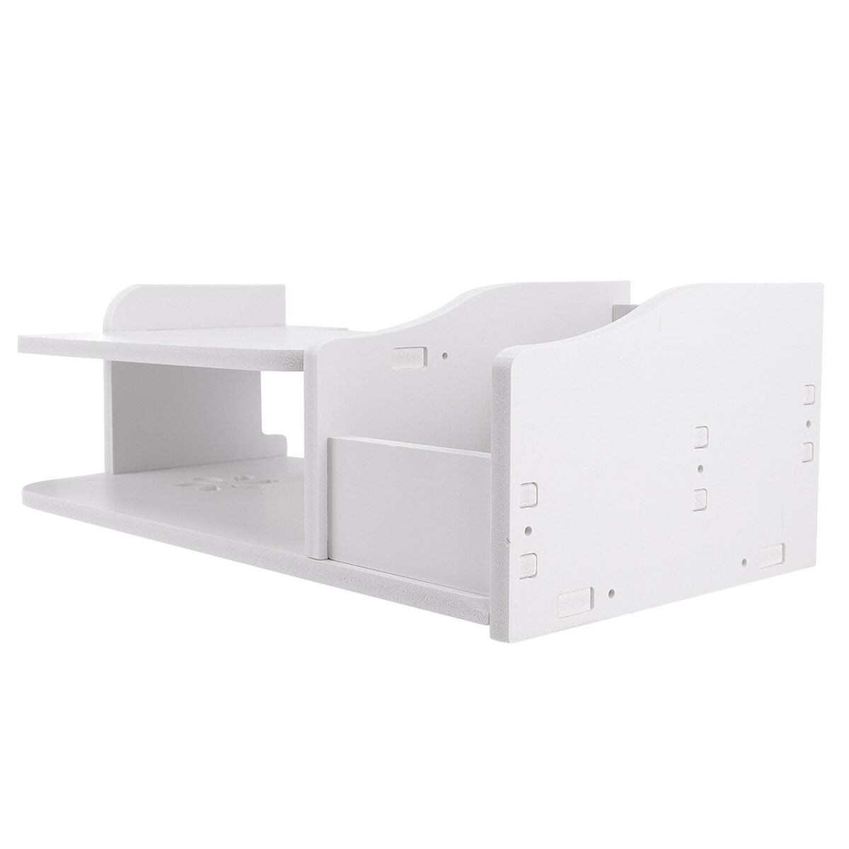 WHAMVOX STB Stand Router Holder Shelf Unit Wall Mounted Brackets White ...