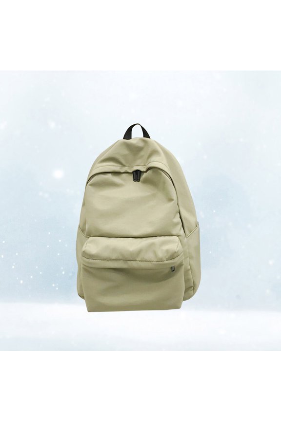 School Fabric Backpack Durable Backpack Man Travel Size 1 Green