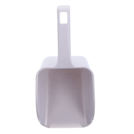 ROMANSENTIAL Plastic Ice Scoop for Home Freezer White 1Pc 11x5.1x3.1in