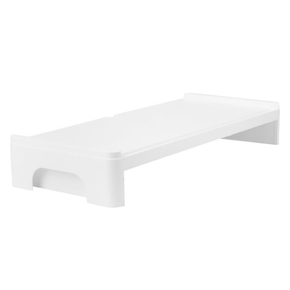 WHAMVOX  Screen Elevated Shelf Computer Accessory Stand Desk Riser Office White