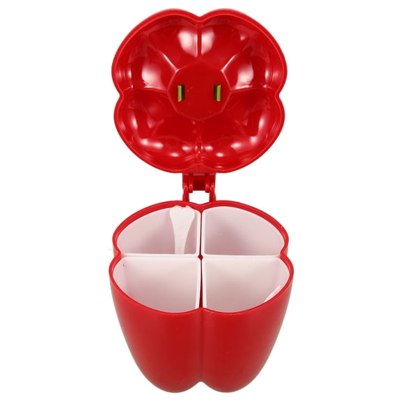 WHAMVOX Red Seasoning Box Spice Organizer and Condiments Holder for Kitchen Storage and Easy Access