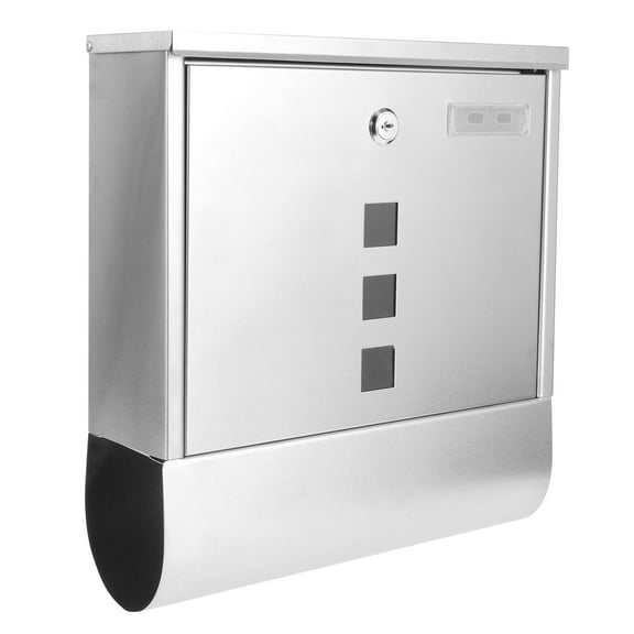 WHAMVOX  Security Mailbox Wall Stainless Steel Simple Style Home Office