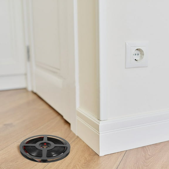 WHAMVOX  Self Adhesive Decorative Strips Flexible Baseboard Molding Trim Black