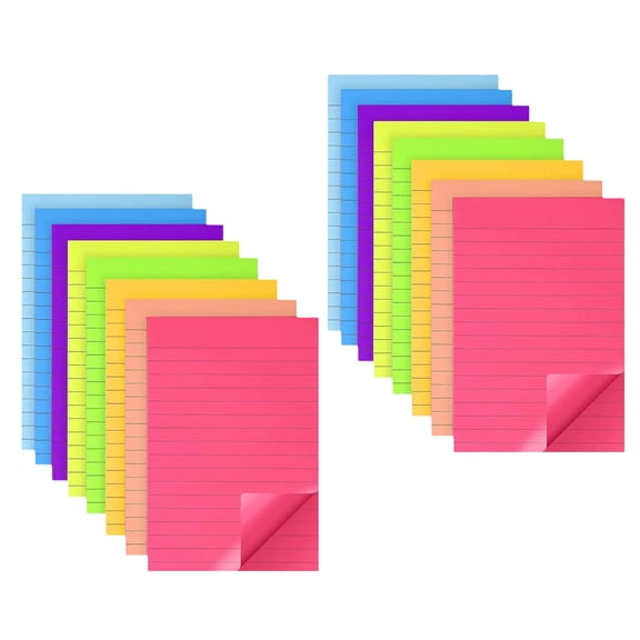 WHAMVOX Self Adhesive Memo Pads for Office Use Perfect for Writing and Reminders 16 Books Small Note Pads