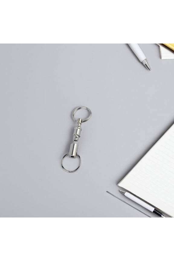 Separate Quick Release Key Ring Men and Women 8.00X2.50X1.00CM Silver