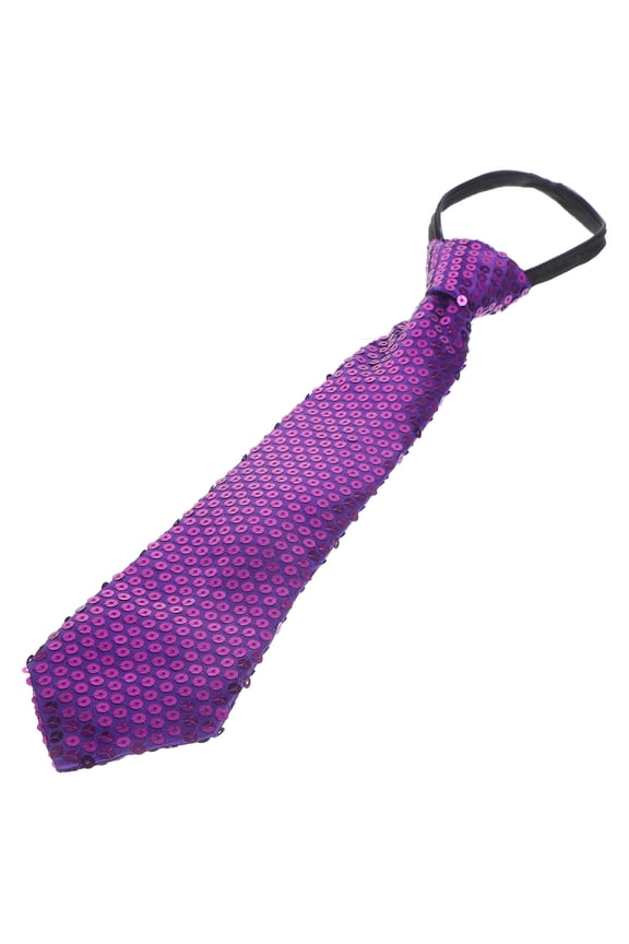 Glitter Sequin Necktie Purple Sequin 1Set Cosplay Accessory