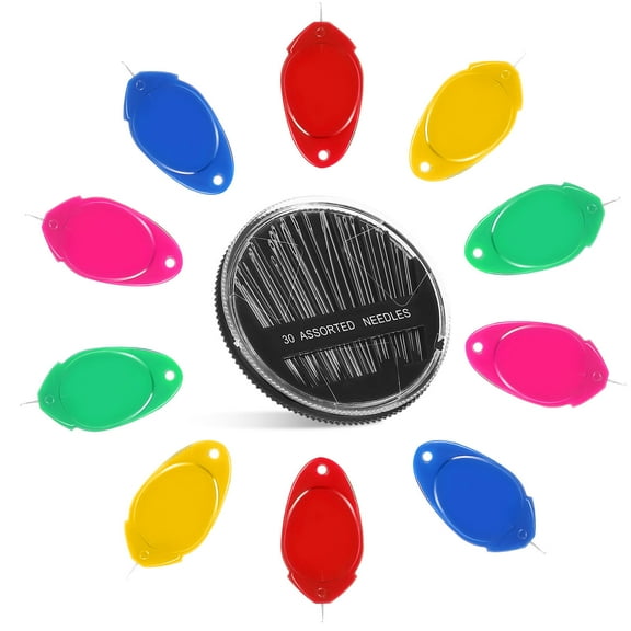 WHAMVOX Sewing Needles Plastic Hand Sewers 1 Set