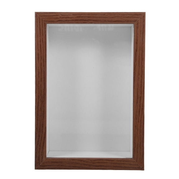 WHAMVOX Shadow Photo Frame Wood Dried Flower Storage Box Empty Dried Flower Frame