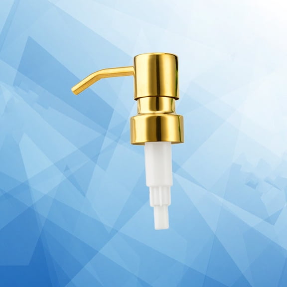 WHAMVOX Shampoo Bottle Pump Heads Lotion Pump Heads Emulsion Replacement Bottle Caps Bottle Accessories Golden