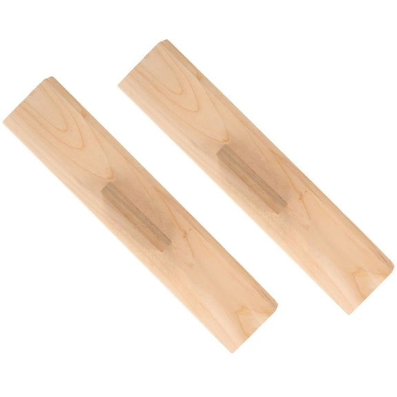WHAMVOX Shirt Folding Tool 2Pcs Yellow Rectangular Wood For Quilt Folding Tools