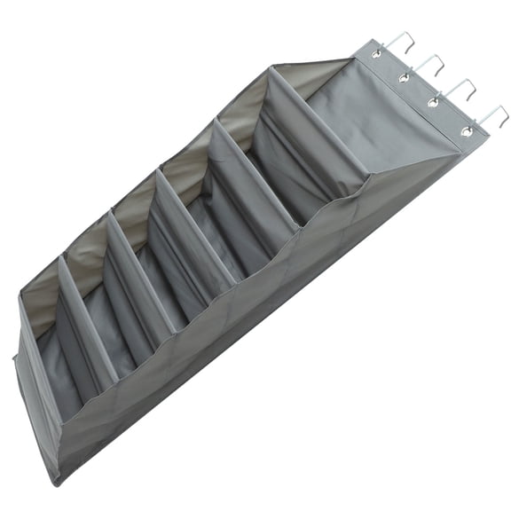 ROMANSENTIAL Sundries Bag Wall Mounted Storage Bag 1 Set Grey 600D Polyester