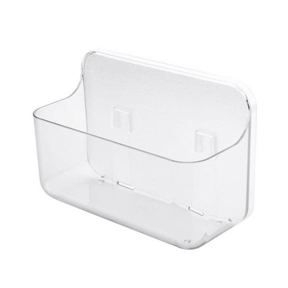 DECORNIJIA Bathroom Corner Punch Free Rack Transparent 1Pcs