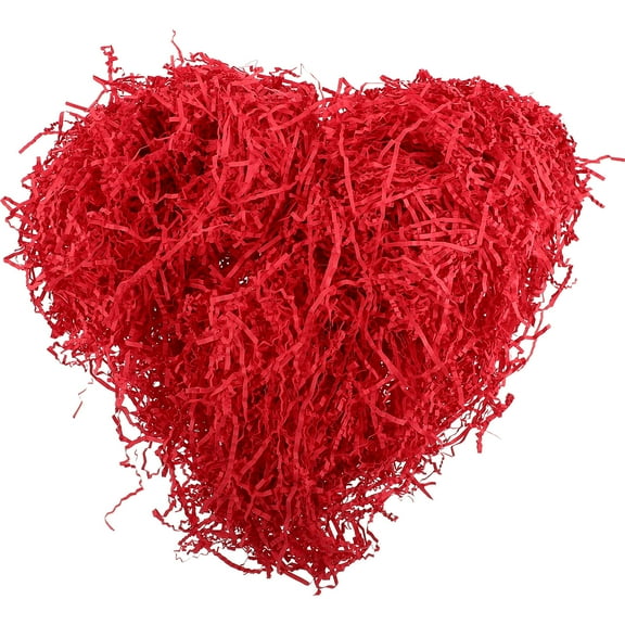 SEWCHICS Shredded Paper Filler Red 1 Pack Wavy Edge present Box Filling