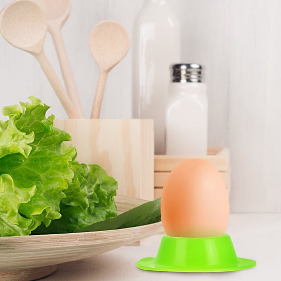 WHAMVOX Silicone Egg Serving Cup Hard Boiled Egg Holders Soft Eggs Cups Holder For Breakfast Brunch Morning Kitchen Utensil Tools Light Green