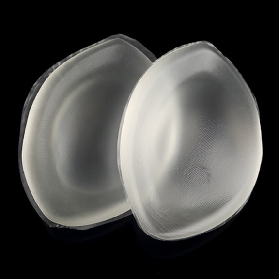 WHAMVOX Silicone Push Up Bra Pads for Breast Shaping with Eco Friendly Material and Reusable Design Transparent Small Abalone Shaped
