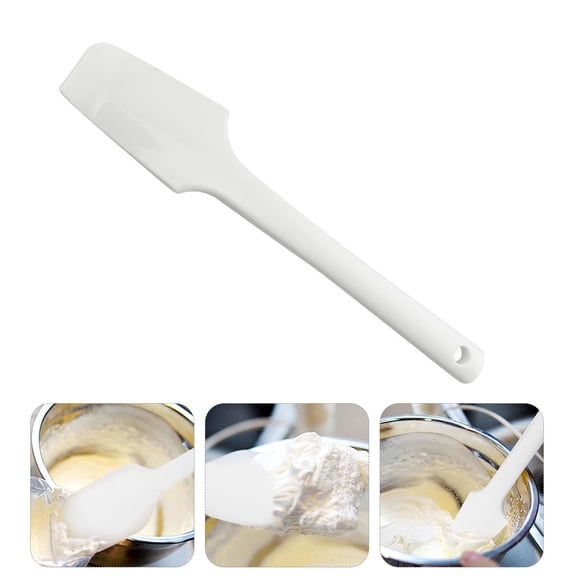 WHAMVOX White Silicone Kitchen Spatula, Lightweight Ergonomic Cooking Utensil, , 1 Piece