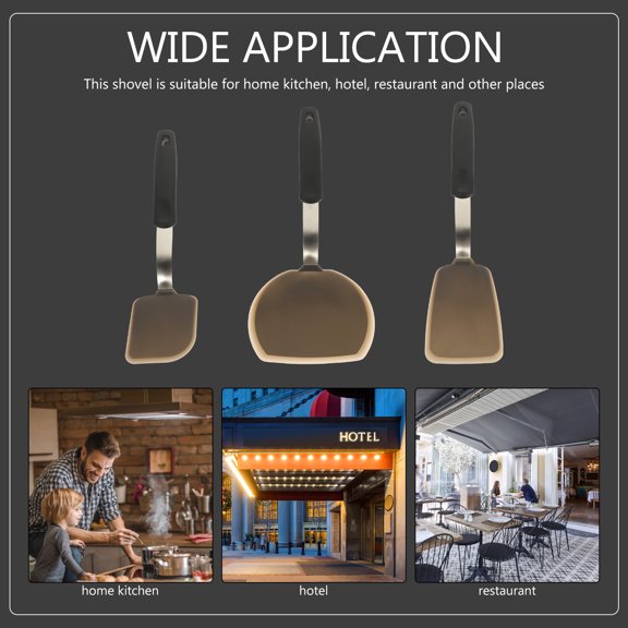 WHAMVOX Silicone spatula for Cooking with Ergonomically Designed Handles Assorted Color Suitable for Home Use
