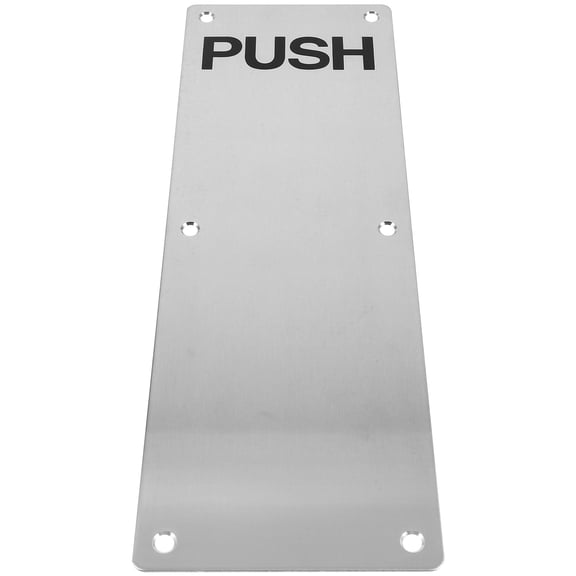 WHAMVOX Silver Stainless Steel Door Push Plate for Internal Doors Easy Use Durable Performance 4.5 x 15 Inches