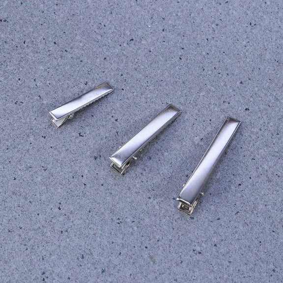 WHAMVOX Silver Stainless Steel Prong Alligator Clips 30Pcs For Diy Projects And Hair Clipping