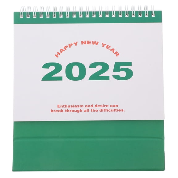 WHAMVOX  Simple Desk Calendar Decor Home Monthly Planner Book Office Green