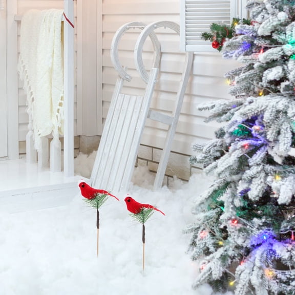 WHAMVOX Simulated Bird Christmas Tree Decoration Realistic Bird with Clip for Easy Attachment Garden Decor and Holiday Craft Projects Artificial Bird for Bird Enthusiasts