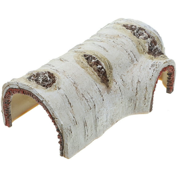 WHAMVOX Simulation Tree Trunk Model Reptile Hideout Cave Hollow Resin Tree Trunk Fish Tank Ornament