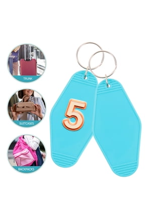 Sky Tags with Metal for Luggage, Home, Office - 20 Pieces Lightweight Plastic Key Identifiers