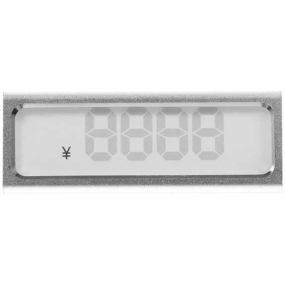 WHAMVOX Slanted Display Stand Price Tag Board Clear Label Holders Aluminum