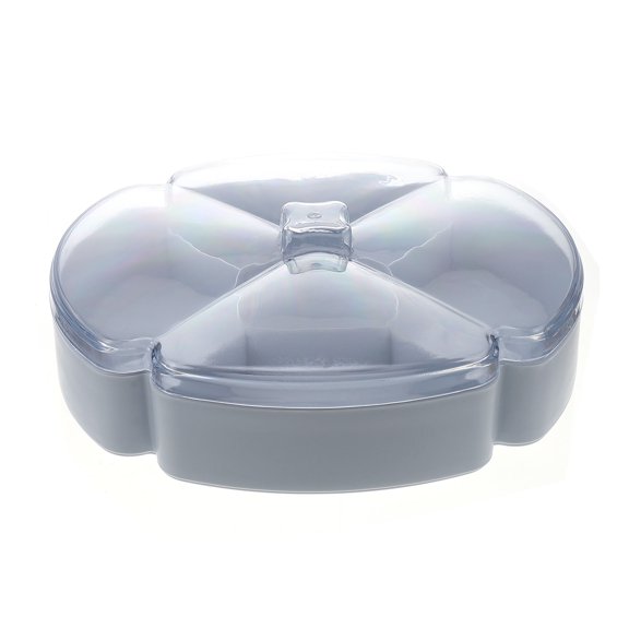 WHAMVOX Snack Storage Plate Plastic Dry Fruit Plate Home Snack Nuts Display Plate