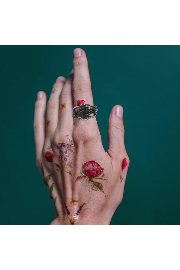 Snake Knuckle Ring Vintage Stackable Adjustable Open Snake Rings Goth Punk Finger Rings Fashion Jewelry