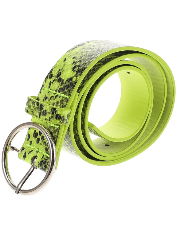 Snake Print Belt Woman Miss 100.00X2.80X1.00CM Green
