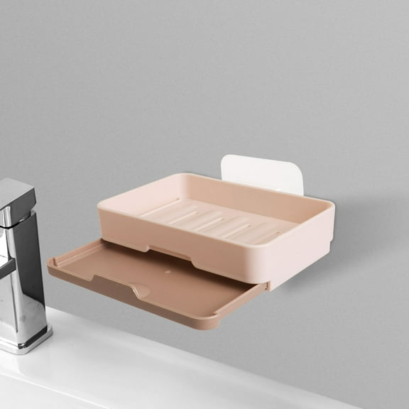 WHAMVOX  Soap Bar Holder Bath Accessory Shower Dish Toilet Accessories Khaki