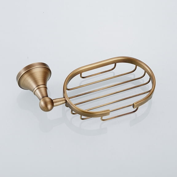 WHAMVOX Soap Box Retro Bathroom Pendant Wall Hanging Antique Brass Soap Net Hotel Bathroom Soap Dish