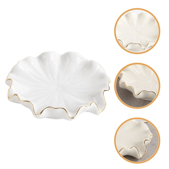 SEWCHICS Bath Soap Dish Ceramic White 1Pack
