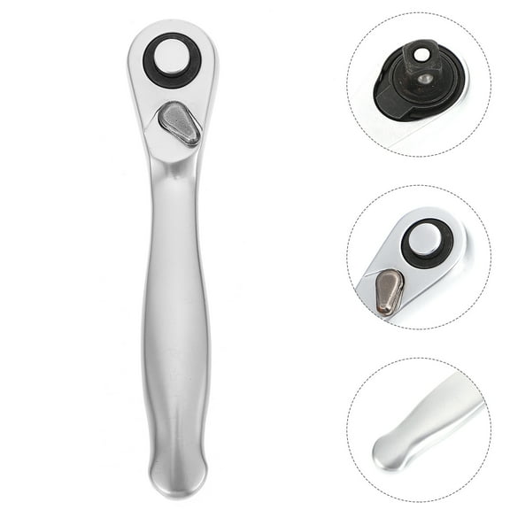 WHAMVOX Socket Spanner Disassembly Wrench Tool Adjustable Ratchet Silver