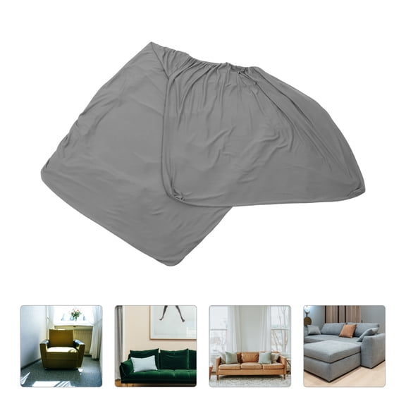 FESTFENDS Grey Stretch Sofa Slipcover for Home, Protects Armless Chaise Lounge, Sofa Beds, Elastic Fit, and Easy to Clean