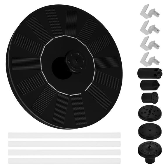 WHAMVOX Solar Bird Bath Fountain Water Pump Floating Drifting Pond for Bird Bath Fish Tank Aquarium Garden Lawn